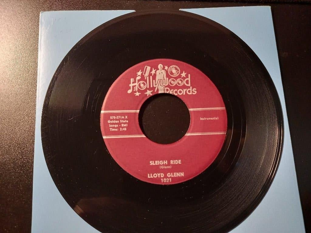 Lloyd Glenn ‎– Sleigh Ride " Popcorn ' 7, 7 inch, Ophalen of Verzenden, Overige typen, R&B en Soul