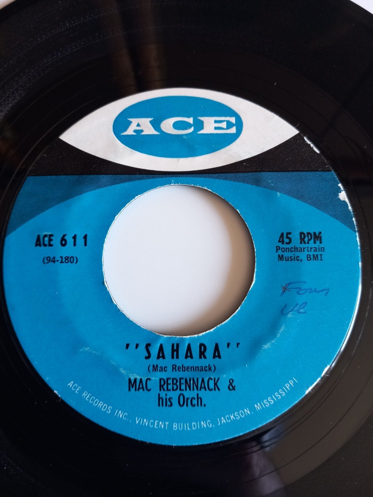 MAC REBENNACK. SAHARA. POPCORN GROOVE 45T, Ophalen of Verzenden