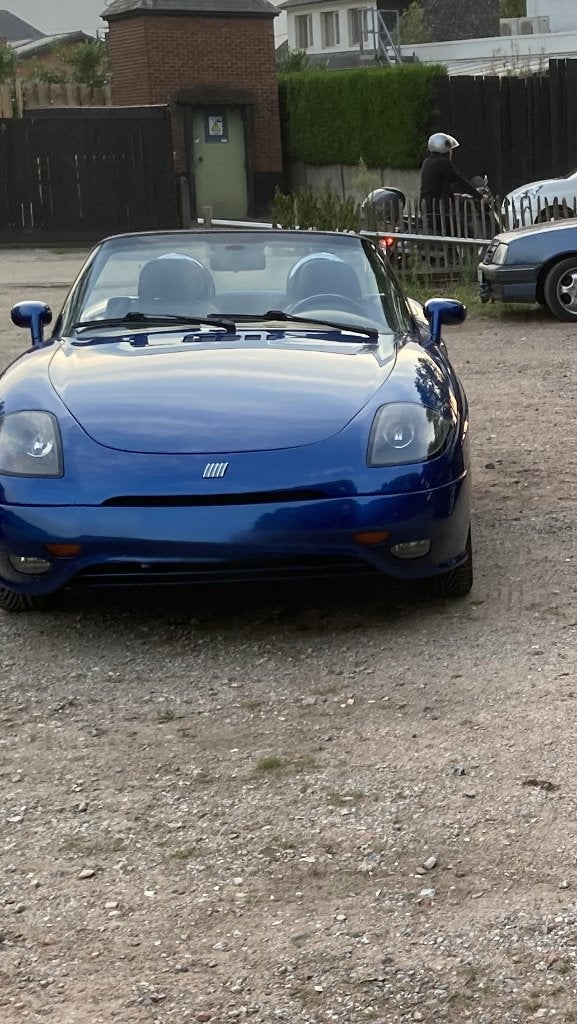 FIAT BARCHETTA, Zwart, Cabriolet, Blauw, Leder