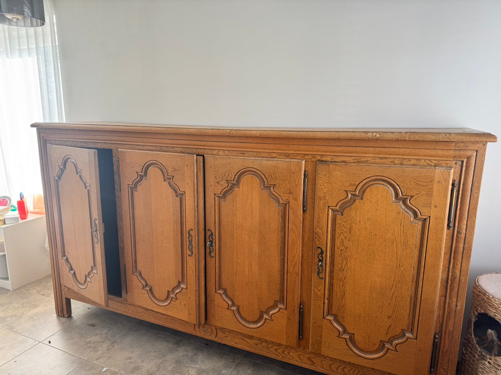 Dressoirkast, Huis en Inrichting, Ophalen, Gebruikt, Met lade(s), 200 cm of meer