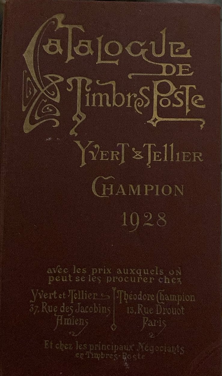 Catalogue de timbres de poste 1928 yvert & tellier, Ophalen of Verzenden, Zo goed als nieuw