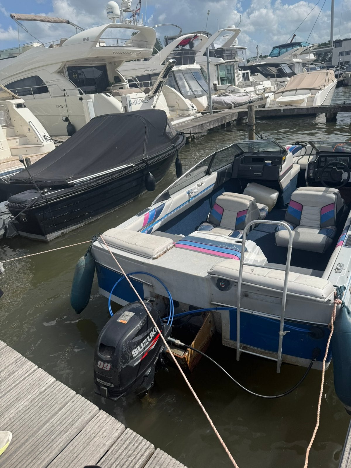 2 Speedboot/bowrider met werk, Watersport en Boten, Ophalen, Gebruikt, Bayliner, Buitenboordmotor