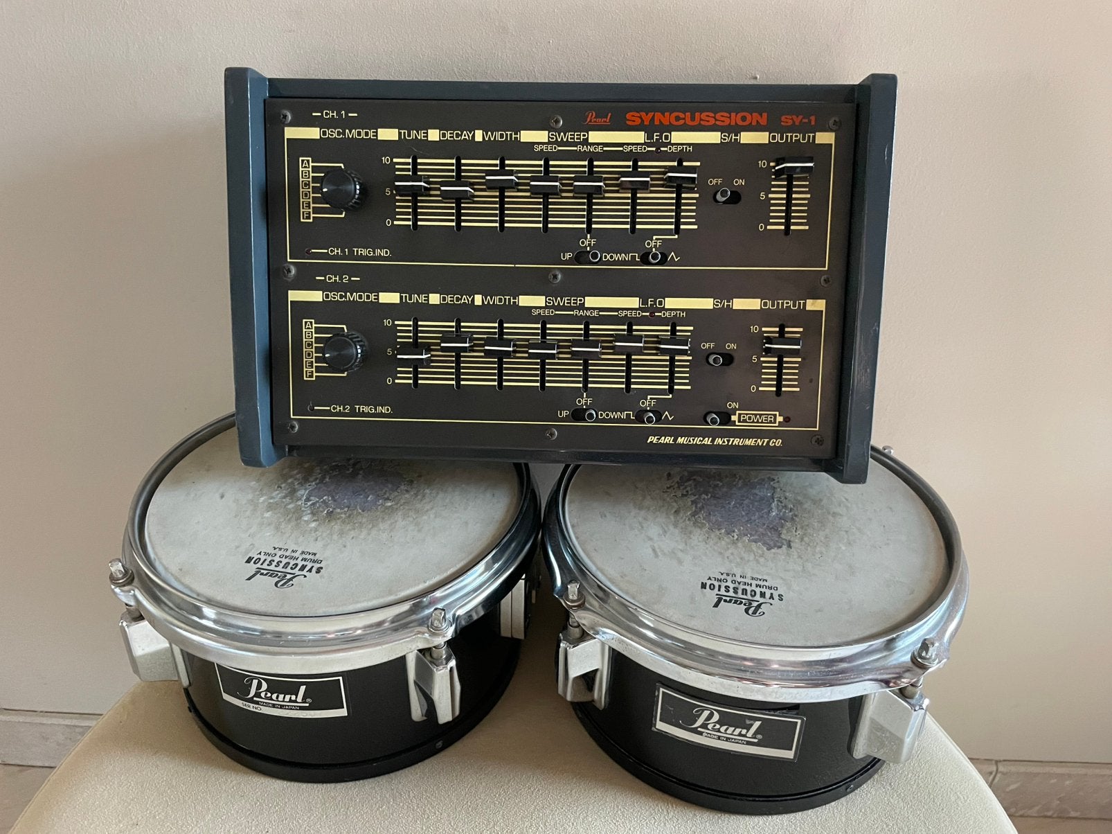 Vintage Pearl Syncussion SY-1, Musique & Instruments, Batteries électroniques, Enlèvement ou Envoi, Comme neuf, Autres marques