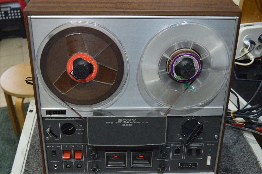 SONY TC 366 3koppen taperecorder, Audio, Tv en Foto, Bandrecorder, Ophalen, Bandrecorder, Met stofkap