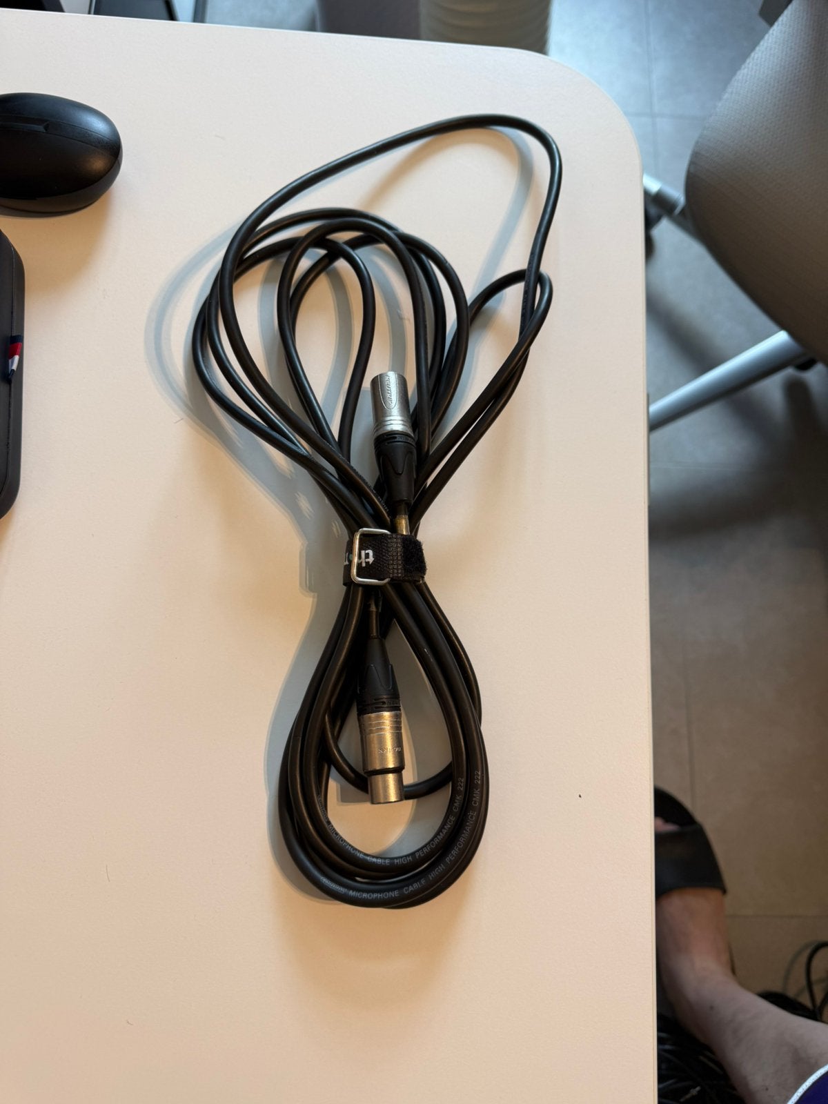 Câble XLR noir Cordial CCM 5 FM, Enlèvement ou Envoi, Comme neuf