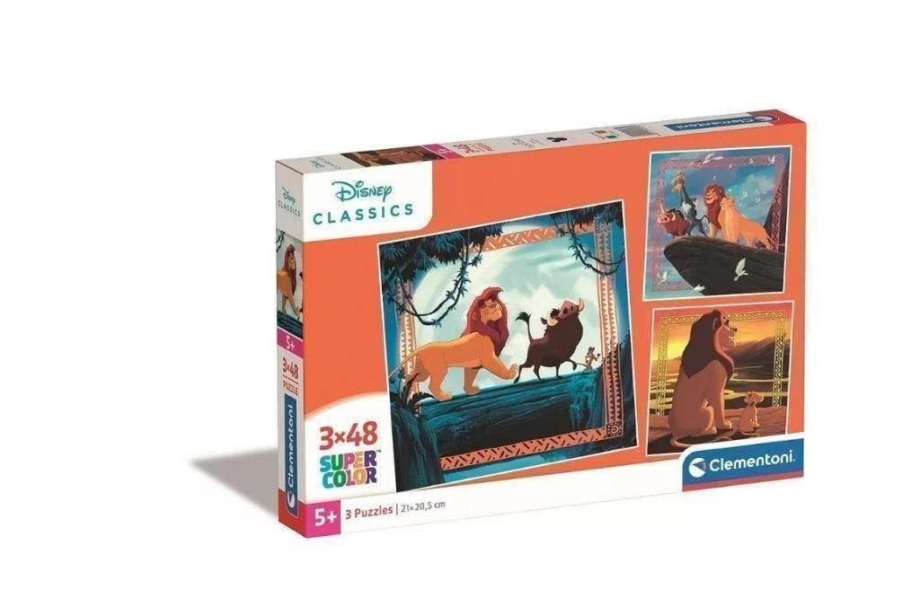 Lion King Puzzel - 3 x 48 stukjes - Clementoni Legpuzzel, Kinderen en Baby's, Ophalen of Verzenden, 10 tot 50 stukjes, Nieuw, 4 tot 6 jaar