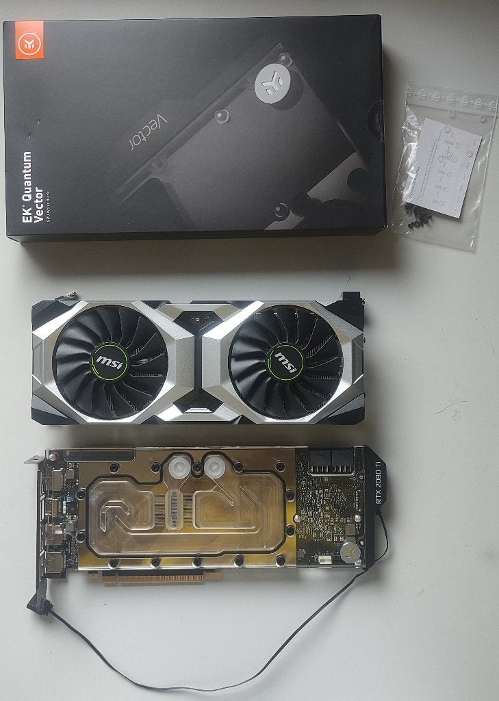 RTX2080ti Ventus gp + Waterblock EKWB, Informatique & Logiciels, Enlèvement, Comme neuf, Nvidia, HDMI
