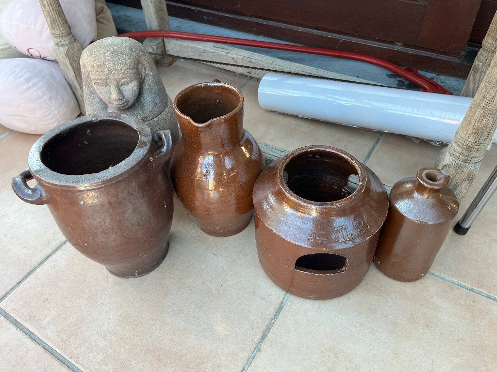 Set potjes, Tuin en Terras, Ophalen, Gebruikt, Aardewerk, Binnen