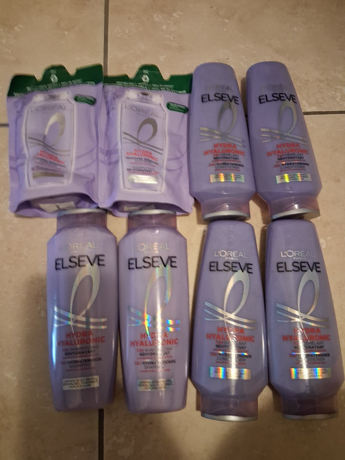 lot de 8 shampooing et soin L'Oréal hyaluronic neufs, Enlèvement