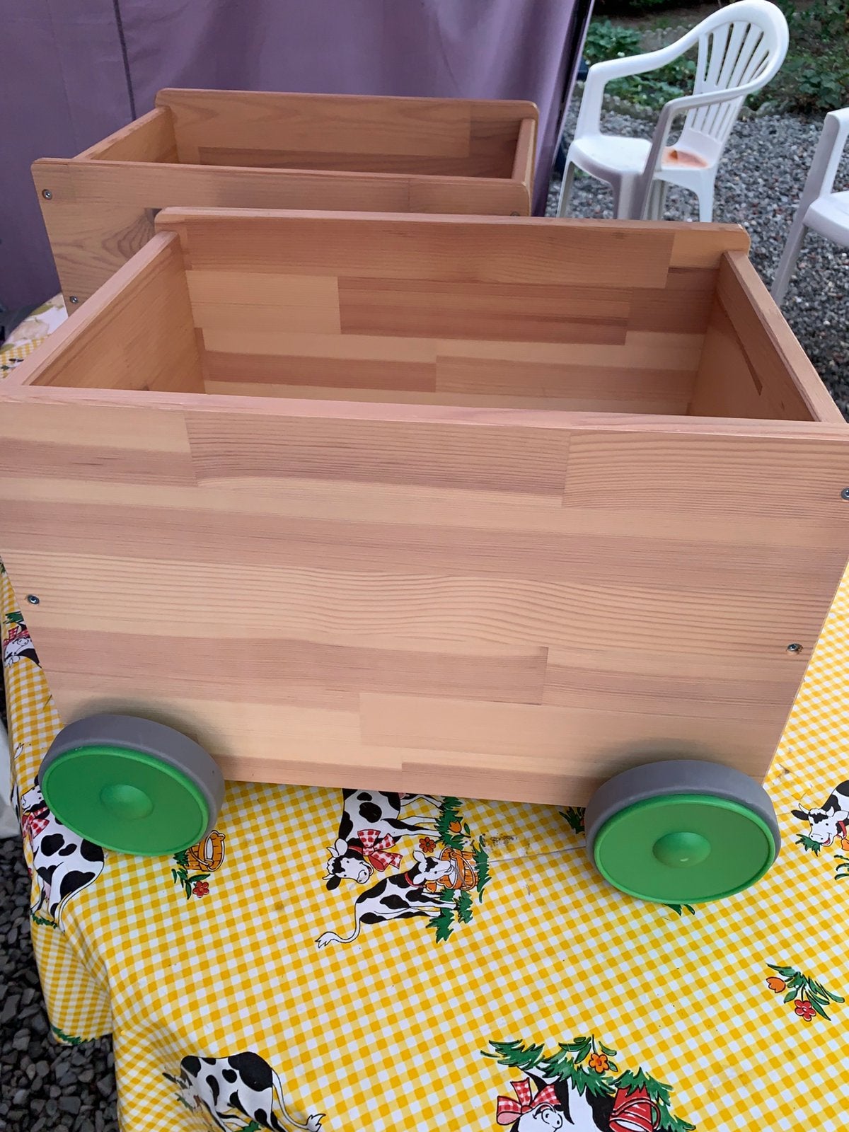 Coffre a jouets IKEA ( 2 pièces), Enlèvement, Comme neuf, Pin