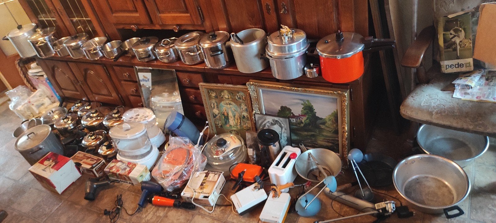 Casseroles en inox, autocuiseurs, appareils électriques, etc, Enlèvement
