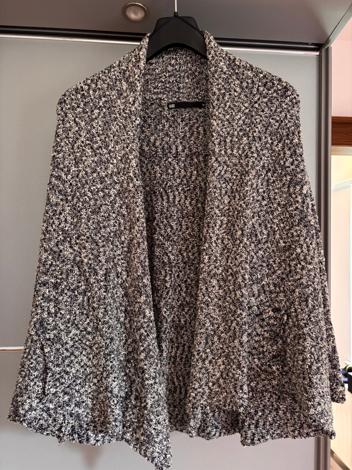 Gilet moucheté bleu foncé/gris - taille M, Taille 38/40 (M), Gris, Enlèvement ou Envoi, WE