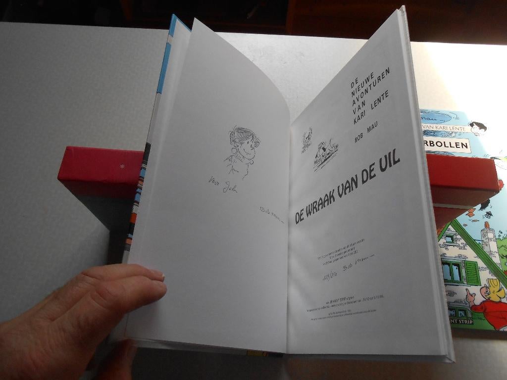 kari lente volledige reeks 1ste druk.6 x opdracht tekening., Boeken, Bob Mau, Eén stripboek, Nieuw, Ophalen of Verzenden