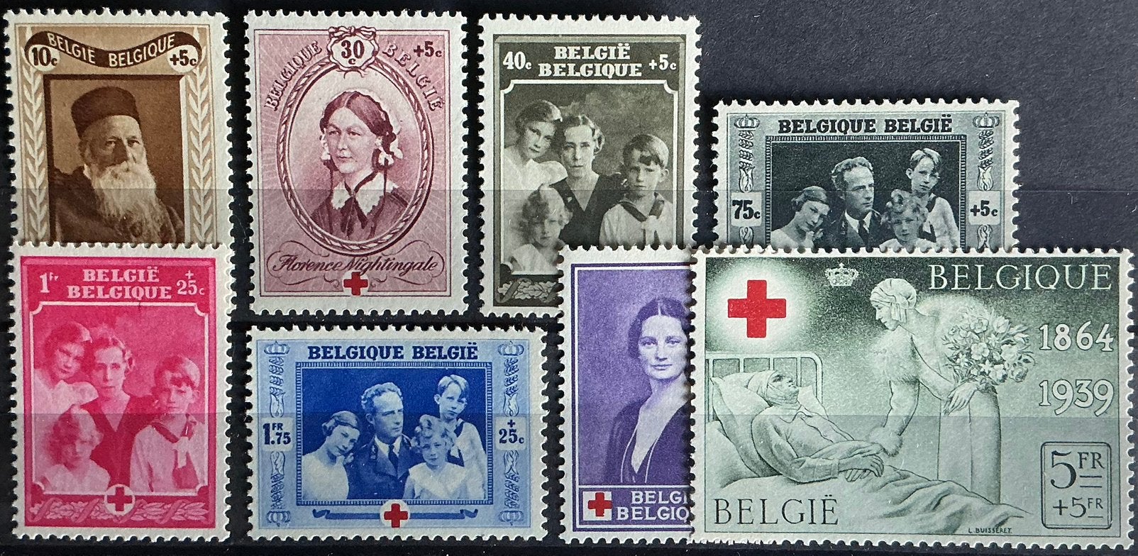 LOT 842. COB: 896/03.* CROIX ROUGE., Trace d'autocollant, Enlèvement ou Envoi, Non oblitéré, Gomme originale