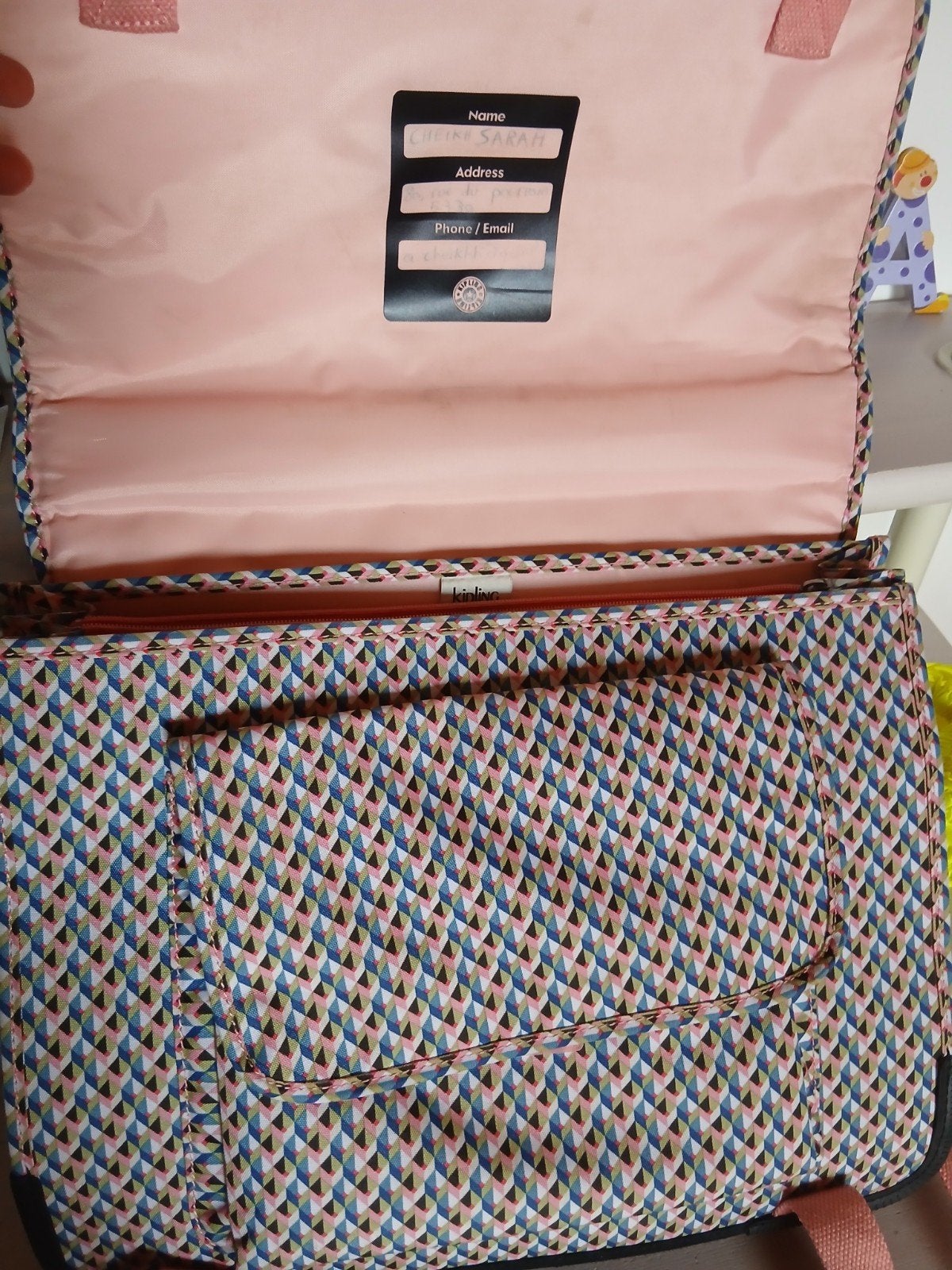 cartable petite fille, Enlèvement, Rose