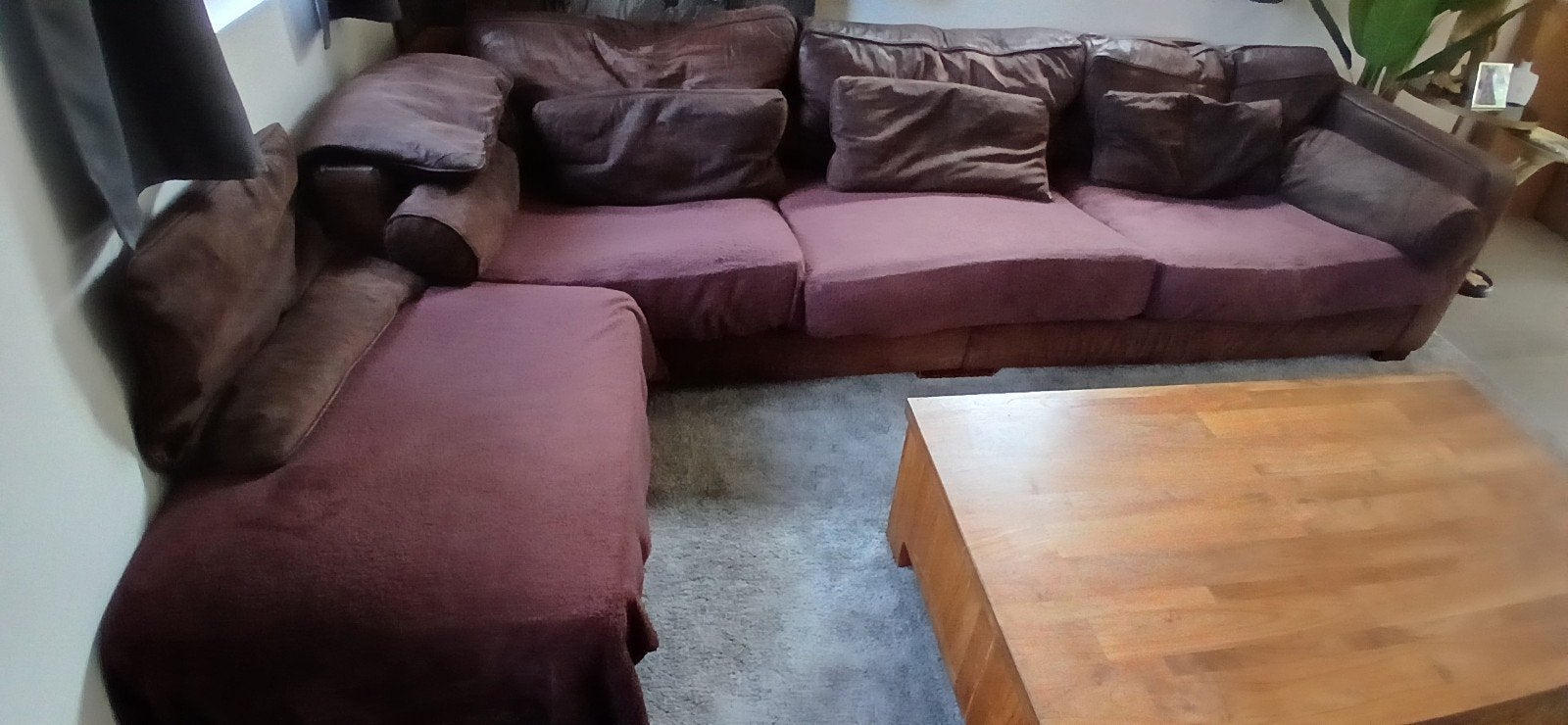 Salon leder, Ophalen, Gebruikt, Leer
