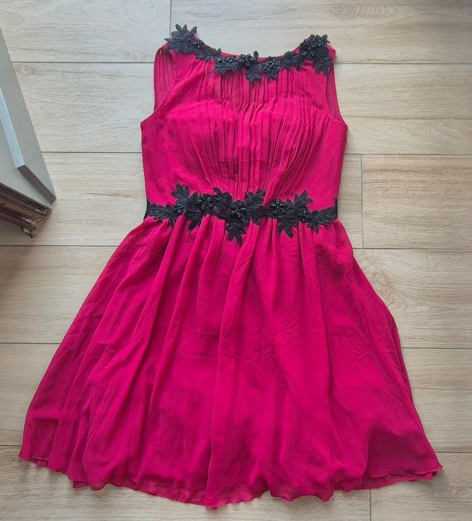 Little Mistress rode cocktailjurk – maat 42, Kleding | Dames, Maat 42/44 (L), Nieuw, Cocktailjurk, Ophalen of Verzenden