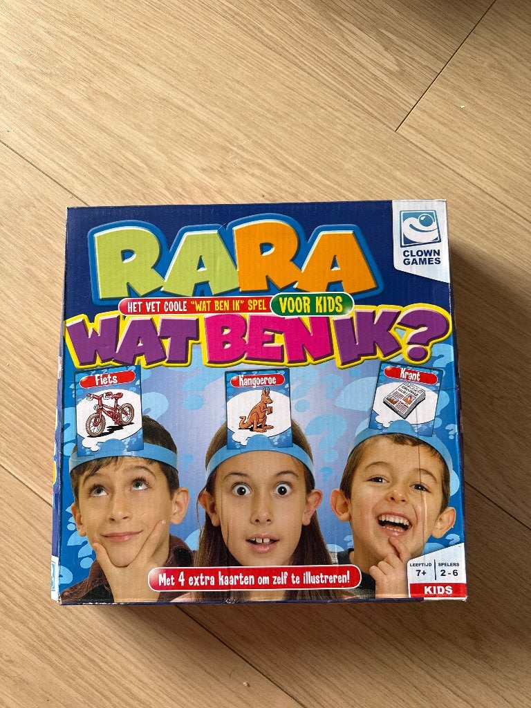 Rara wat ben ik, Hobby en Vrije tijd, Drie of vier spelers, Ophalen, Zo goed als nieuw, Andere