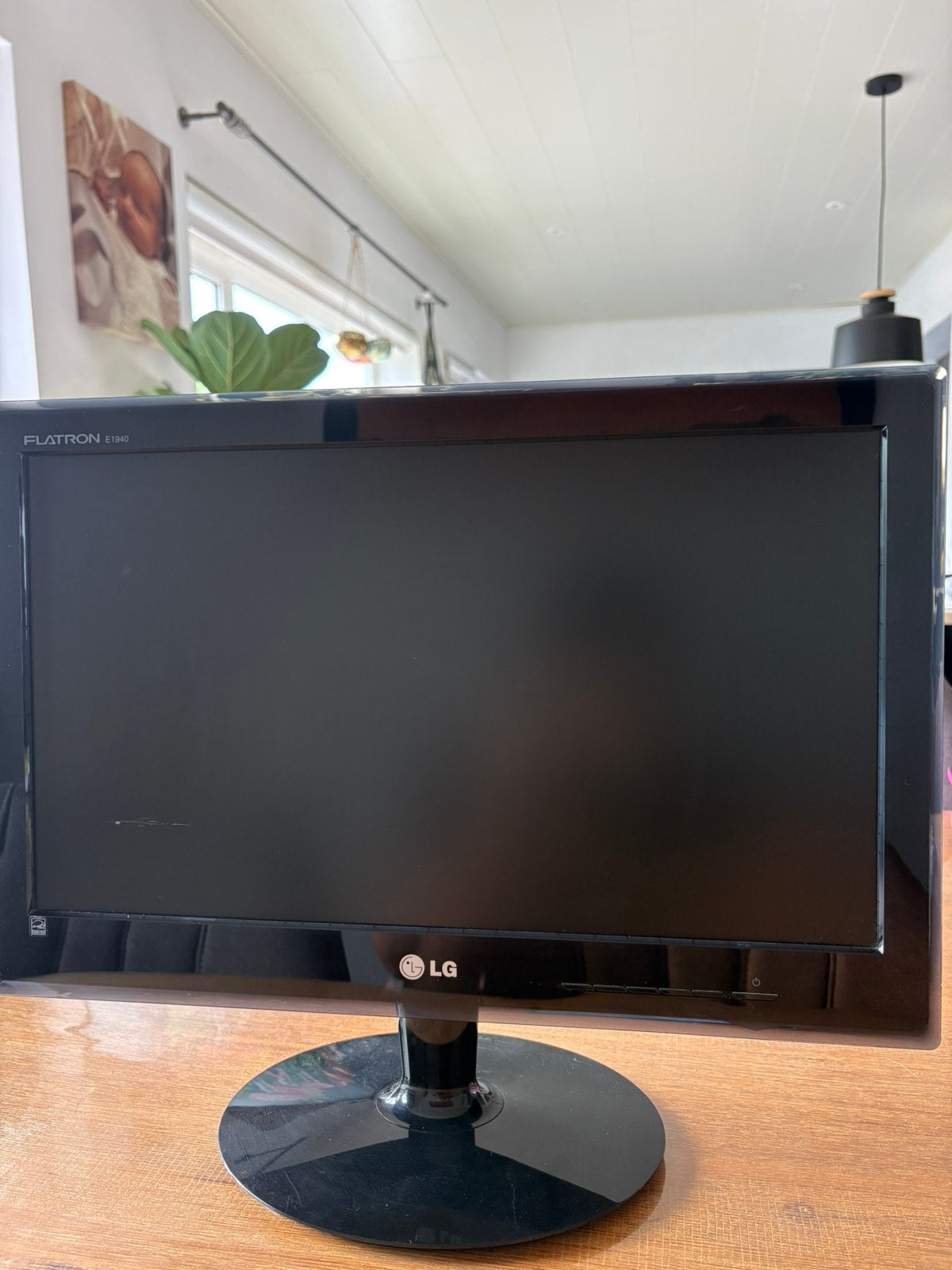 LG 19” LCD Flatron e1940 scherm, Informatique & Logiciels, HDMI, Enlèvement, Utilisé, Inclinable