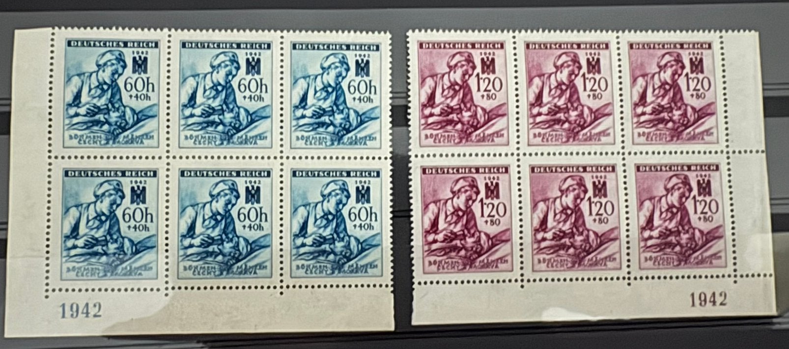 Timbres de la Croix-Rouge allemande 1942, Enlèvement ou Envoi