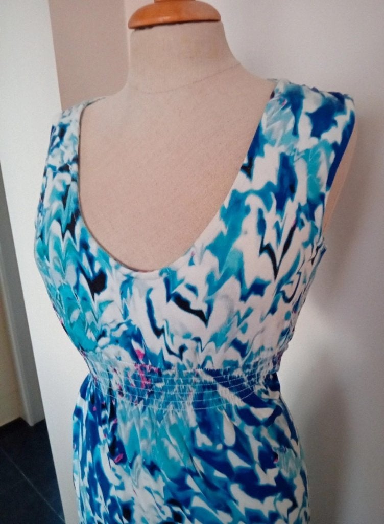 Lange zwangerschapsjurk Mamalicious, maat M, Kleding | Dames, Zwangerschapskleding, Maat 38/40 (M), Blauw, Jurk, Mamalicious