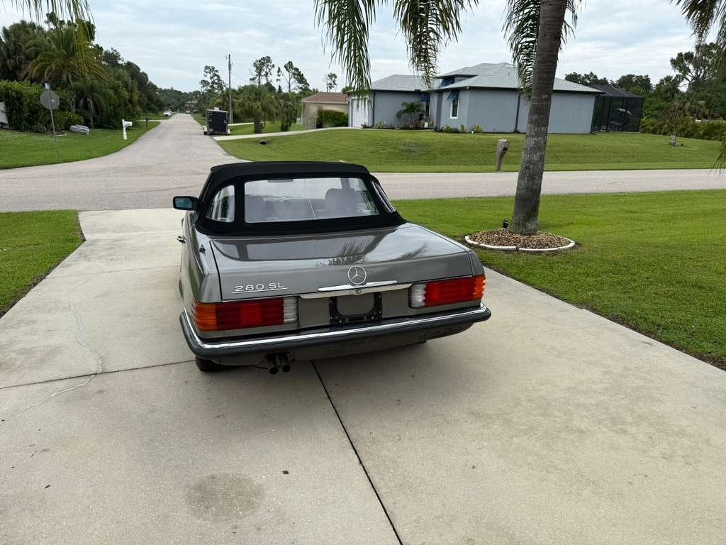 Mercedes-Benz 280 SL cabrio ,(europese auto) 280 ,leder, kin, Auto's, Automaat, Mercedes-Benz, Bedrijf, Grijs