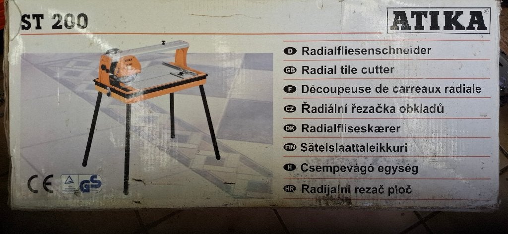 Atika ST 200 radiale tegelzaag, Doe-het-zelf en Bouw, Ophalen, Nieuw