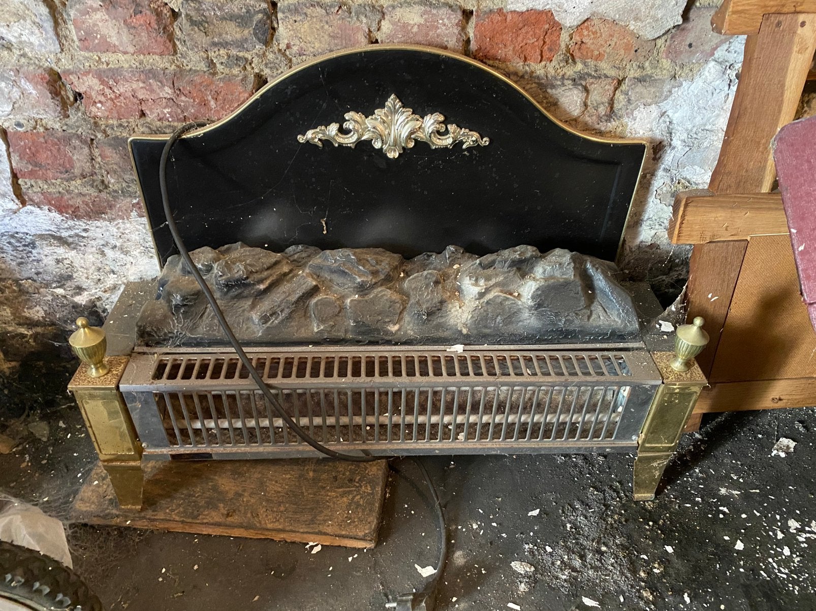 Elektrische sierverwarming, Maison & Meubles, Enlèvement, Utilisé, Cheminée sur pied, Cheminée électrique