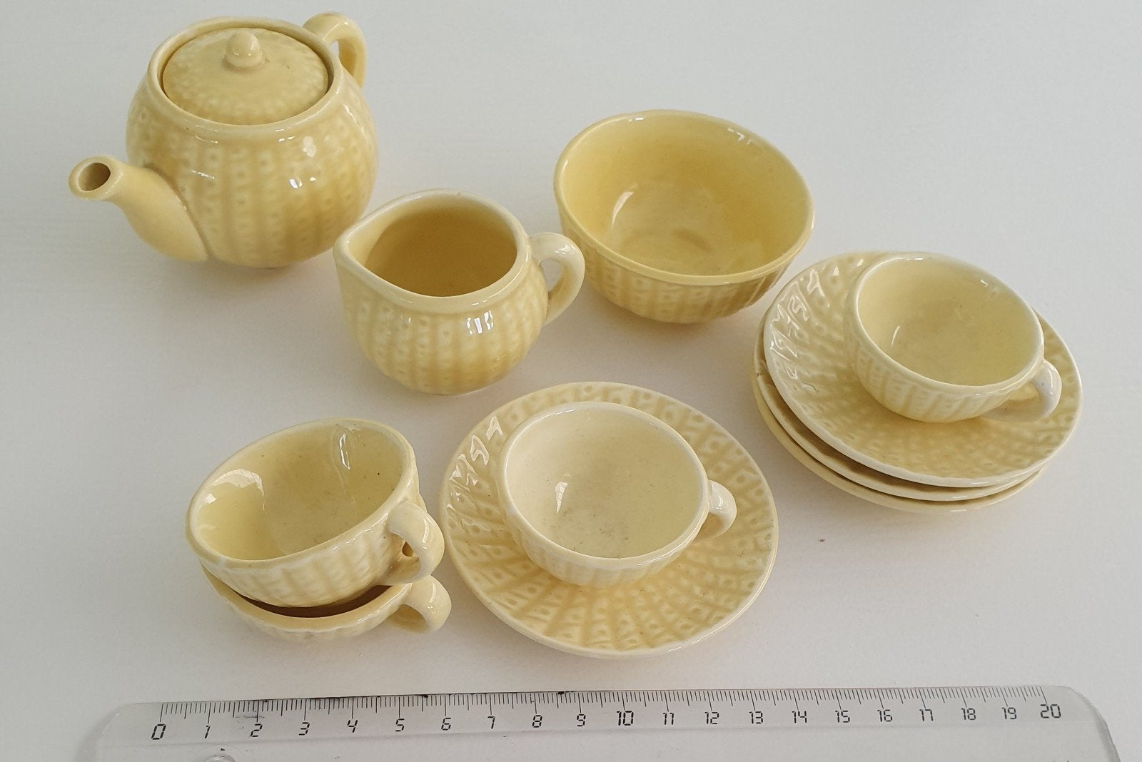 Keramische poppenservies, Ophalen
