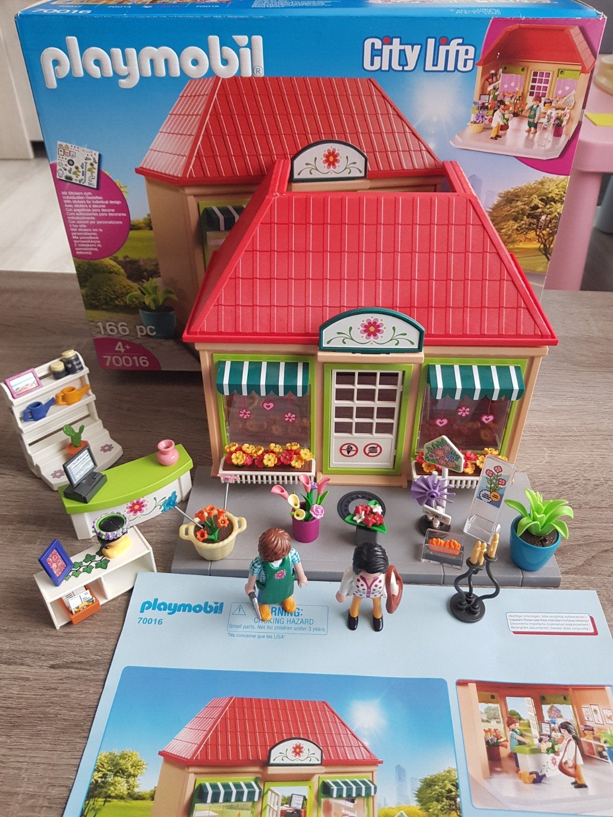 Playmobil City Life, magasin de fleurs 70016, Enlèvement ou Envoi, Bâtiment, Comme neuf, Kit complet
