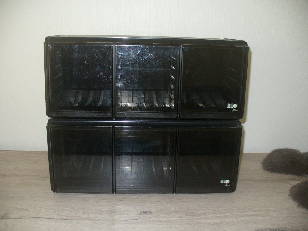 2 keer opbergsysteem voor cd's, Ophalen of Verzenden, Gebruikt, Cd's