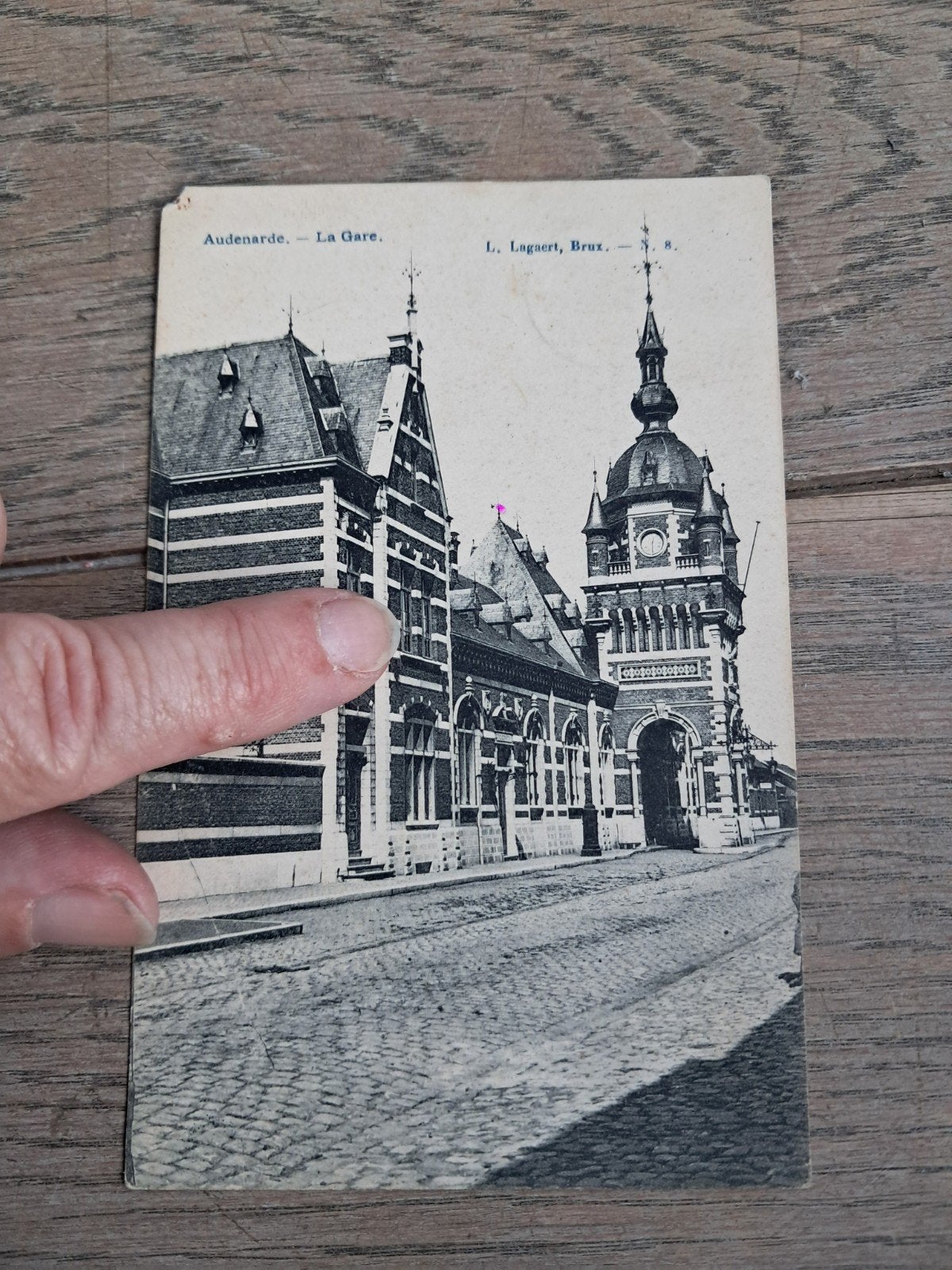 beschreven pk 1907, station Oudenaarde, Verzamelen, Ophalen of Verzenden