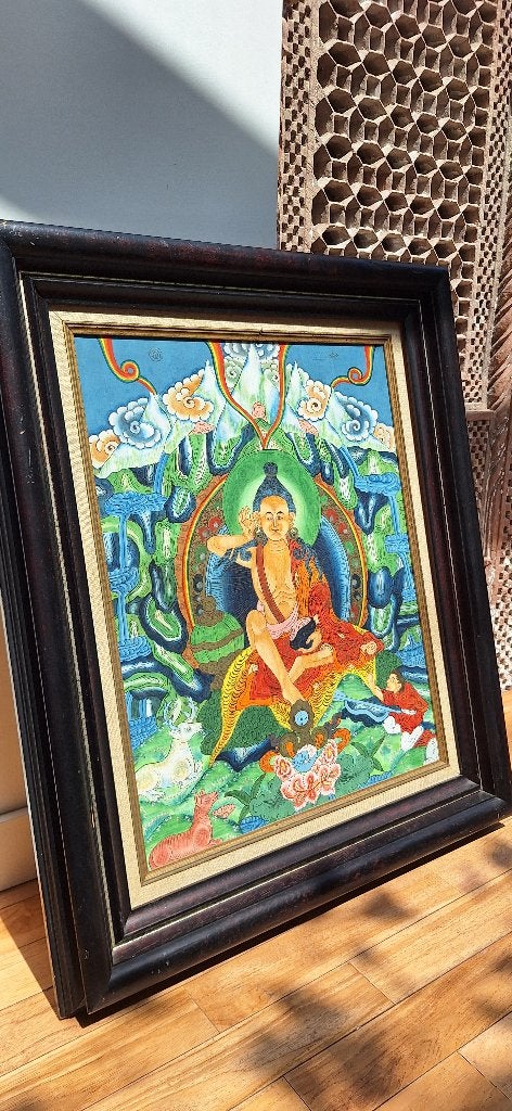 Thangka-schilderij van Guru Rinpoche/Padmasambhava, Antiek en Kunst, Ophalen