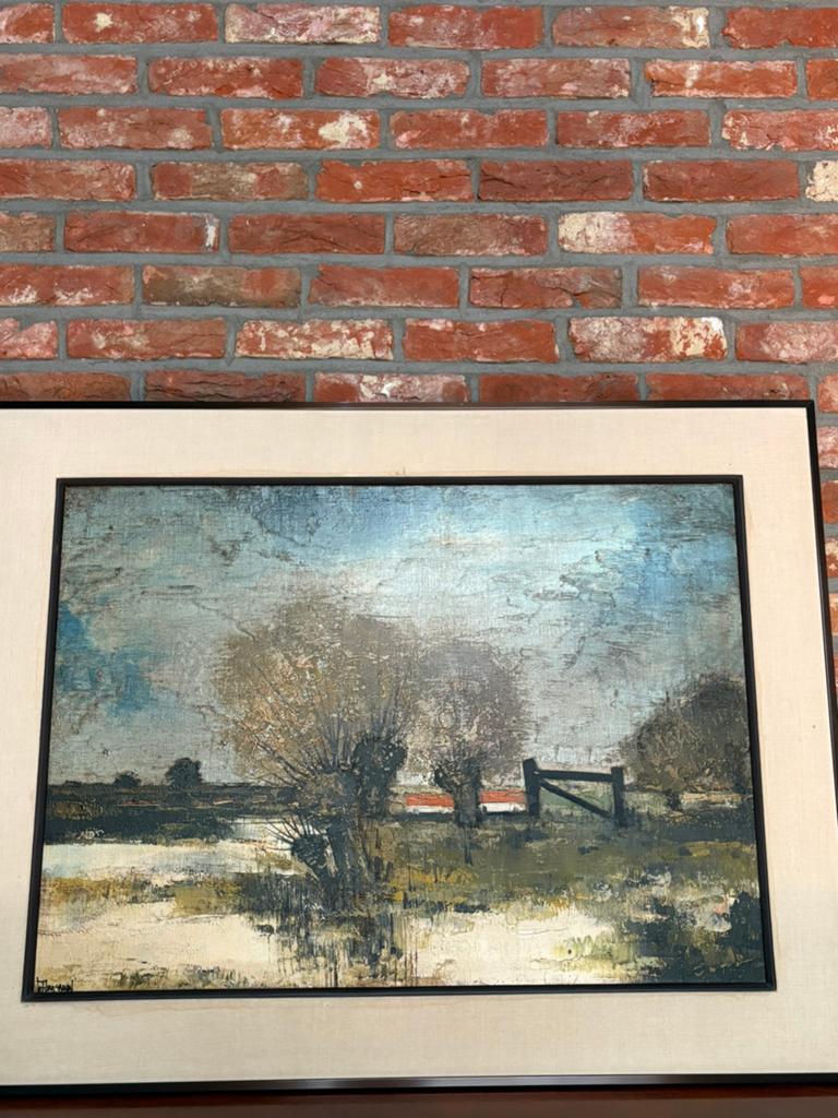 Mid century modern schilderij, Ophalen