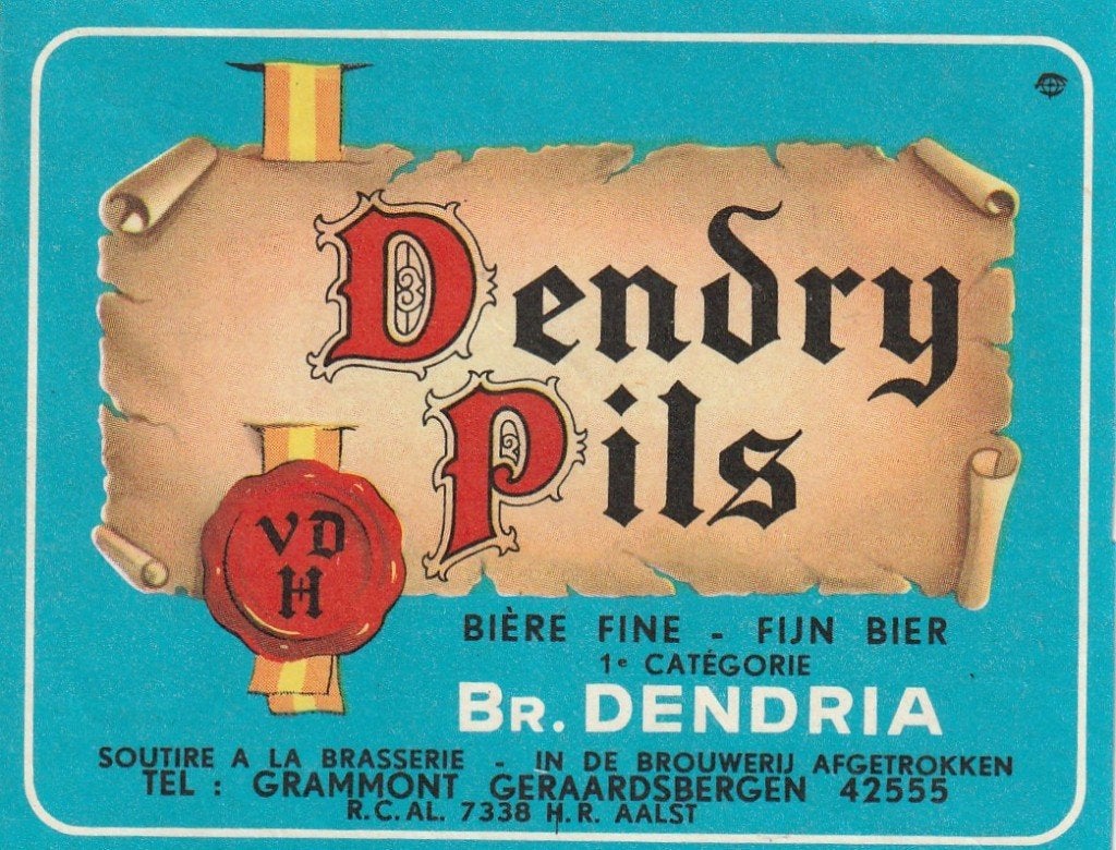 bieretiket België Dendria Geraardsbergen : Dendry pils, Verzamelen, Verzenden, Gebruikt, Overige typen, Overige merken