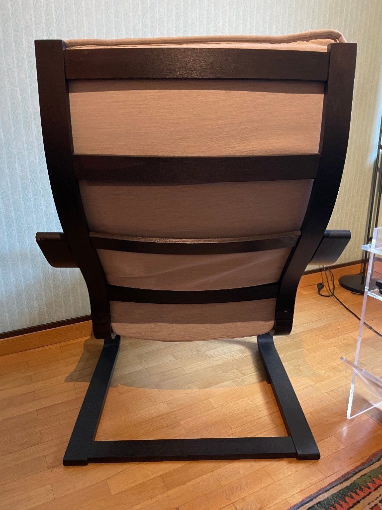 Design IKEA POÄNG-fauteuil, Huis en Inrichting, Ophalen, Gebruikt, 75 tot 100 cm, 50 tot 75 cm