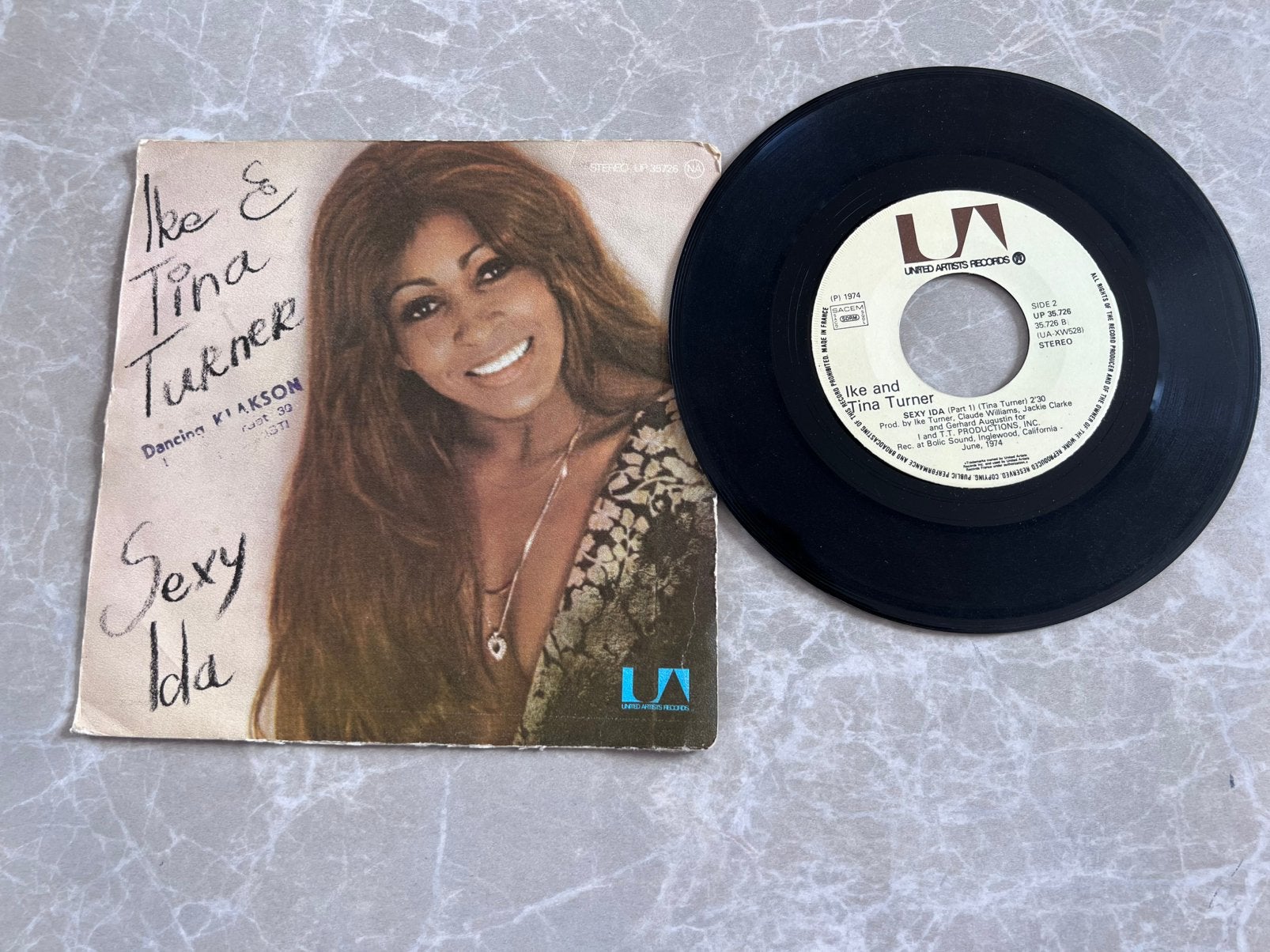 Vinyl 7" Ike & Tina Turner, Cd's en Dvd's, Vinyl Singles, Ophalen of Verzenden, Gebruikt, 7 inch