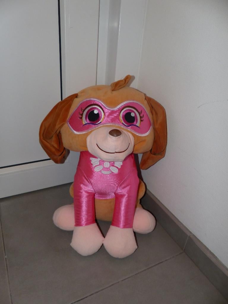 Peluche Paw Patrol Skye, méga chiot, 65 cm, Paw Patrol, Enlèvement ou Envoi, Utilisé