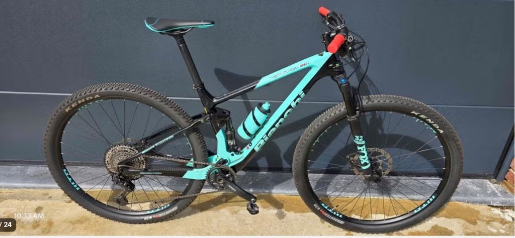 VTT Bianchi Methano CV FS 9.3 Full Carbone.FULL Susp FOX, XT, Fietsen en Brommers, Fietsen | Mountainbikes en ATB, Nieuw, Schijfrem