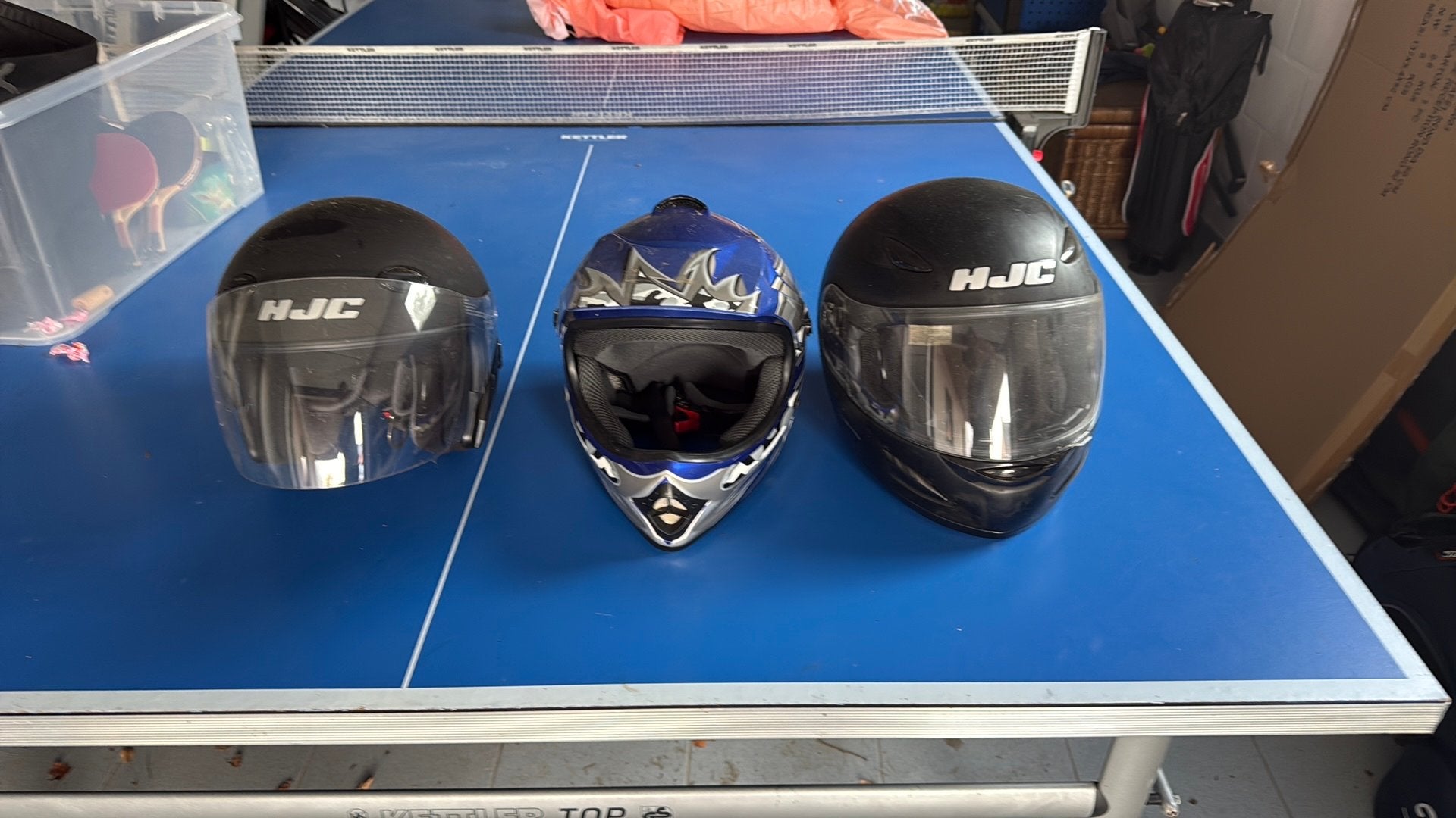 2 HJC Motohelm XS54 en 1 cross kinderhelm, Motoren, Ophalen, HJC