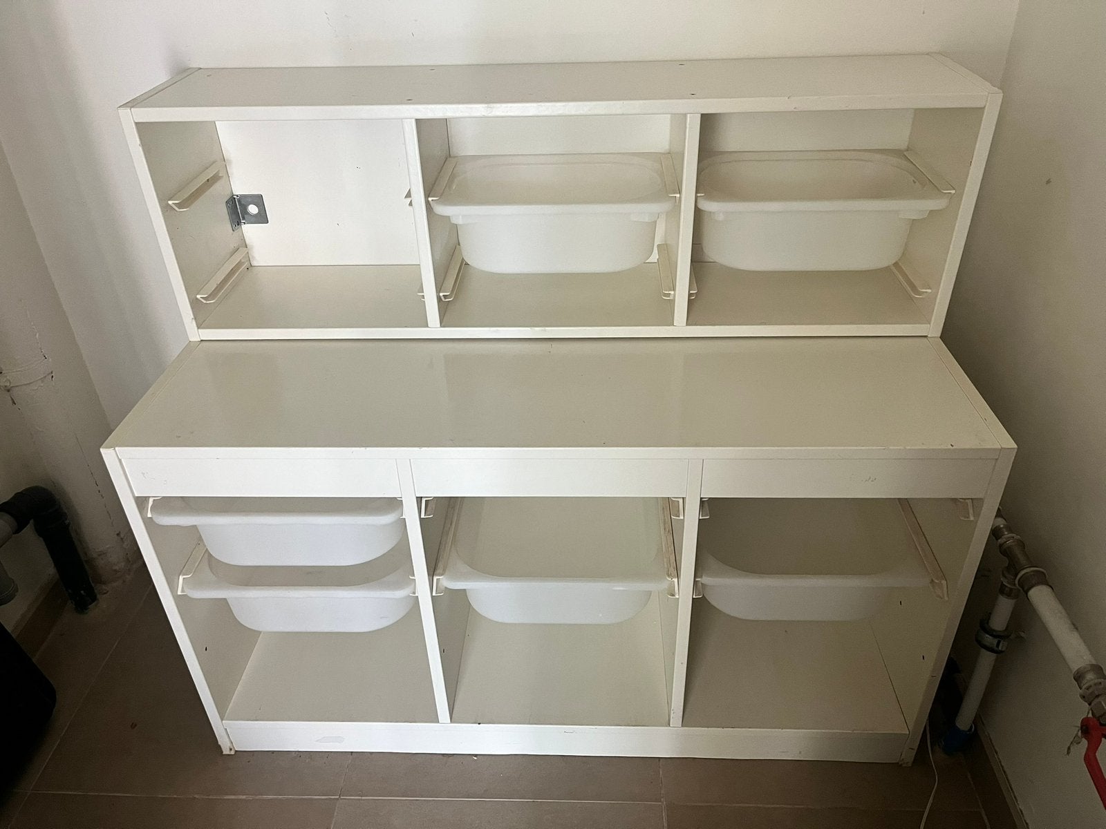 Witte Ikea opbergkast(en) met lades, Ophalen, Gebruikt
