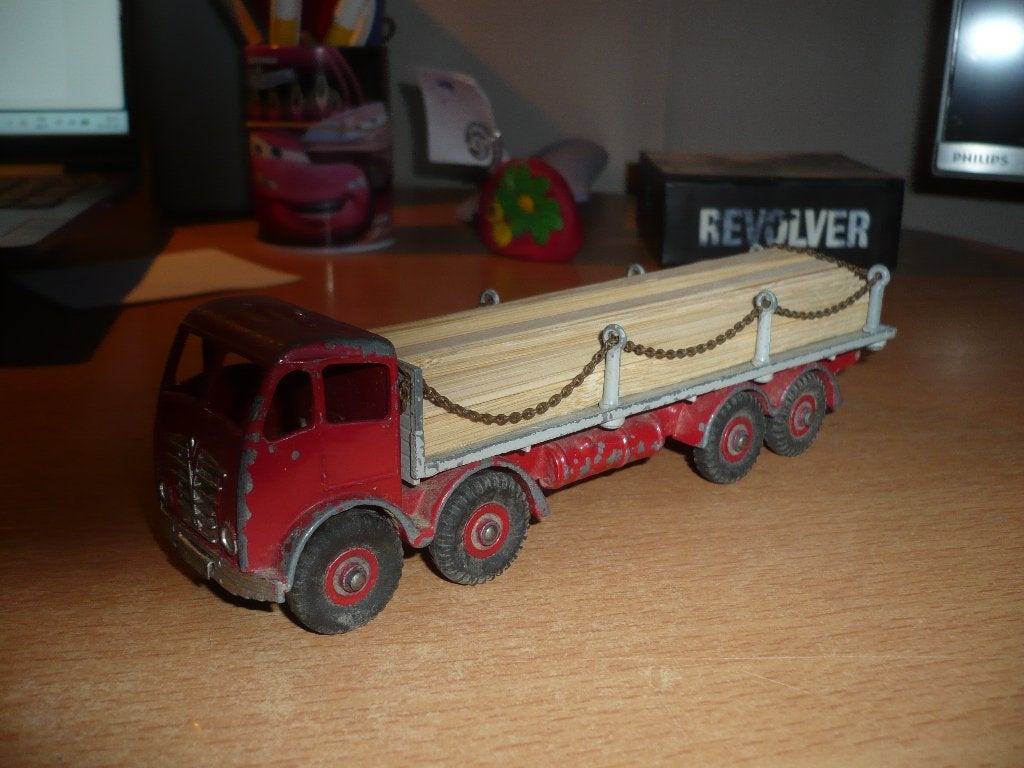 dinky toys camionavec chargement bois+v.electrique, Enlèvement ou Envoi, Utilisé, Dinky Toys