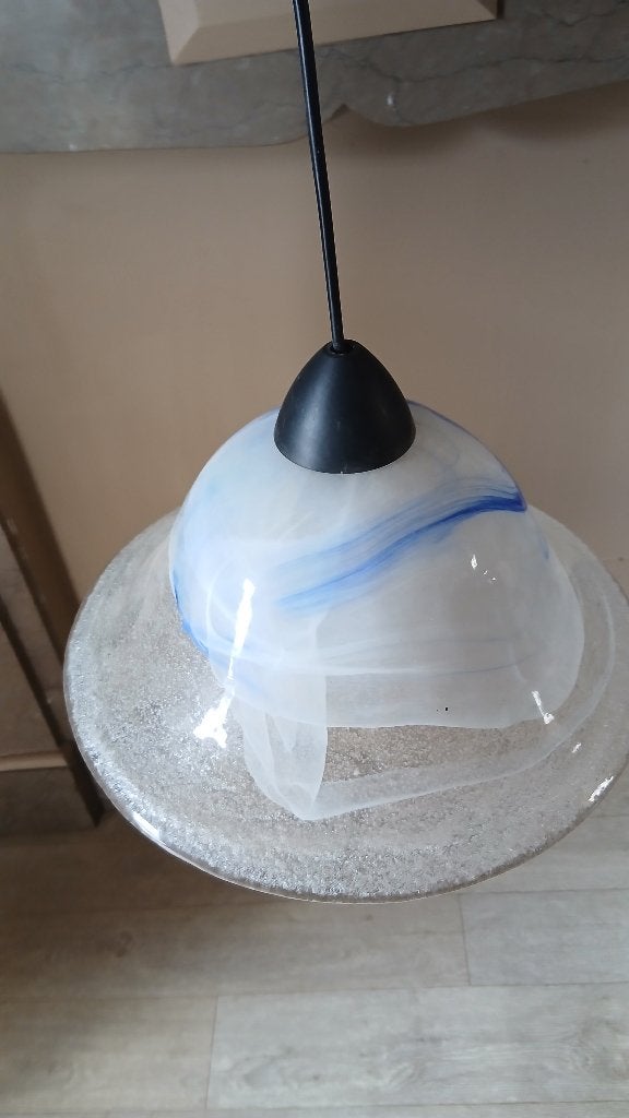 Lampadaire vintage en verre souffle, Antiquités & Art, Enlèvement