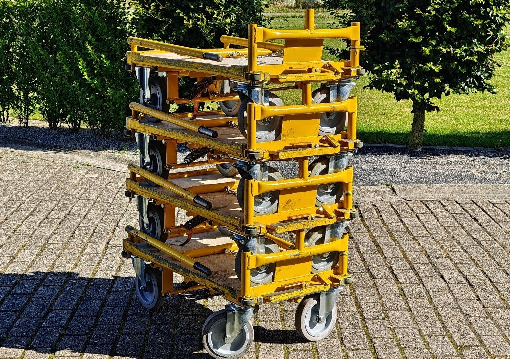 4 industriële transportwagens plateauwagens zwaarlastkarren, Ophalen, Gebruikt