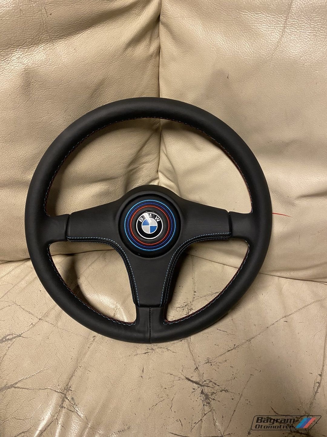 Bmw E30 stuur edition custom bekleed M3 coupe 3-serie cabrio, -, Utilisé, -, Enlèvement ou Envoi