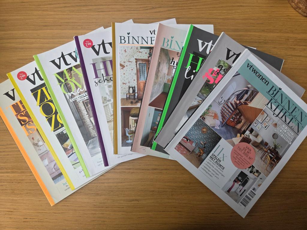VT wonen tijdschriften 2023 en 2024, Boeken, Tijdschriften en Kranten, Ophalen