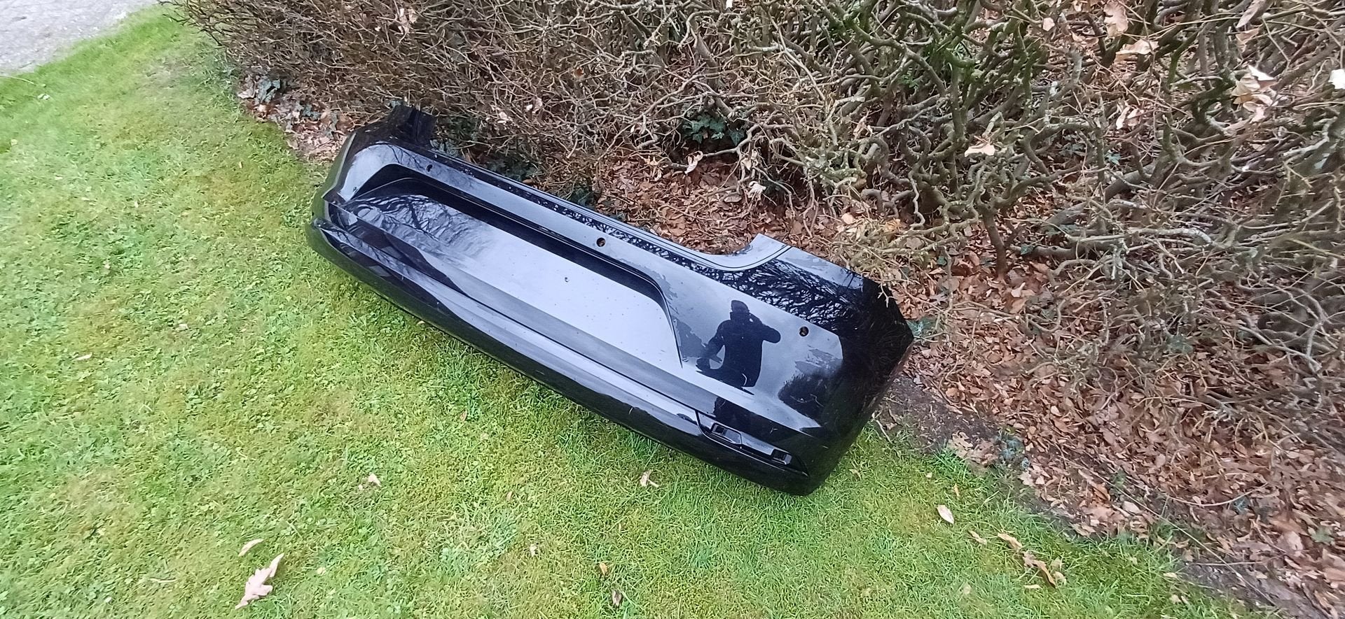 Volkswagen Polo V 6R Bumper Achterbumper PDC Gaten 6C6807421, Auto-onderdelen, Gebruikt, -, Volkswagen, -
