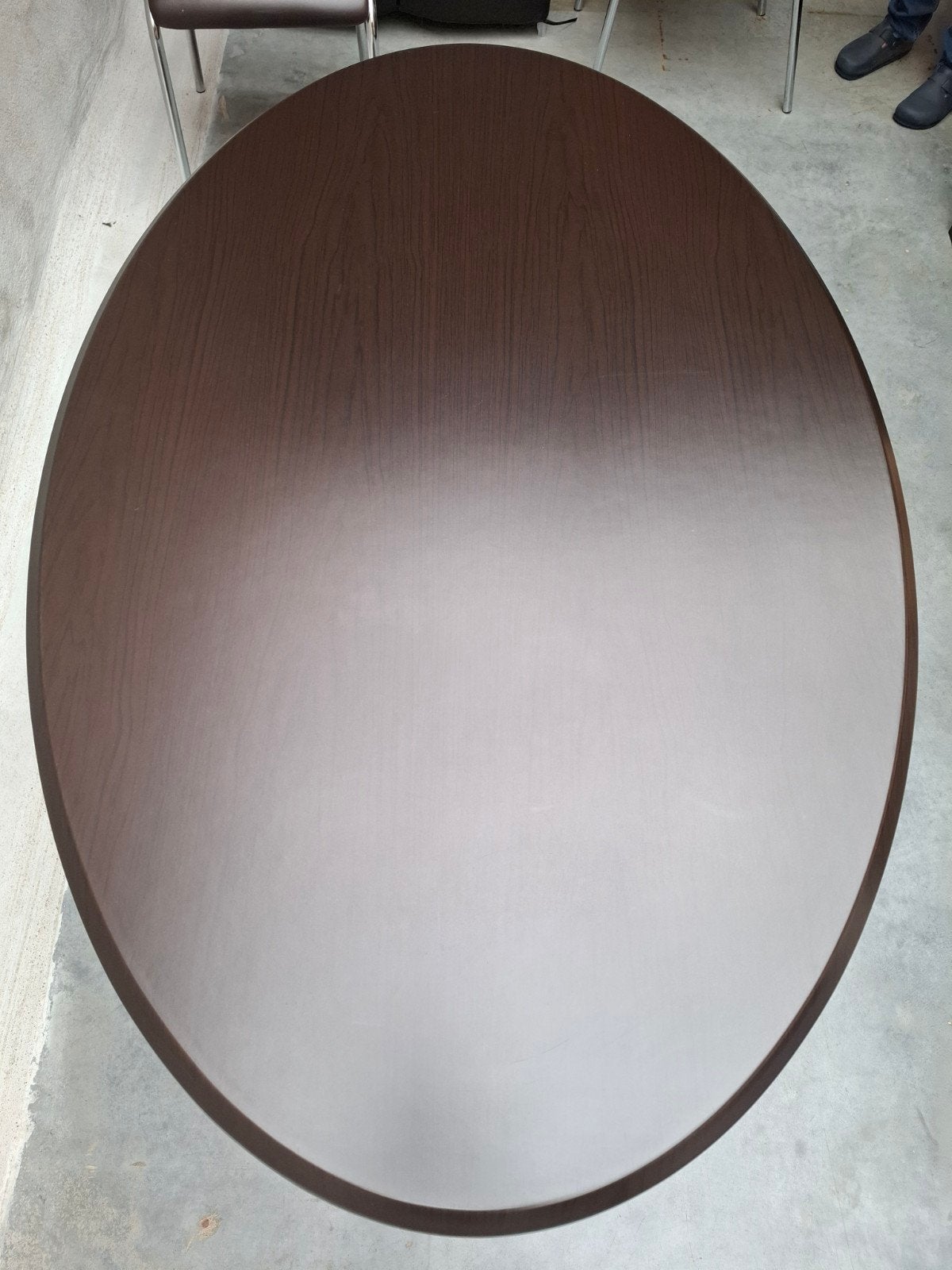 Bruine tuintafel, Tuin en Terras, Tuintafels, Ophalen, Zo goed als nieuw, Ovaal