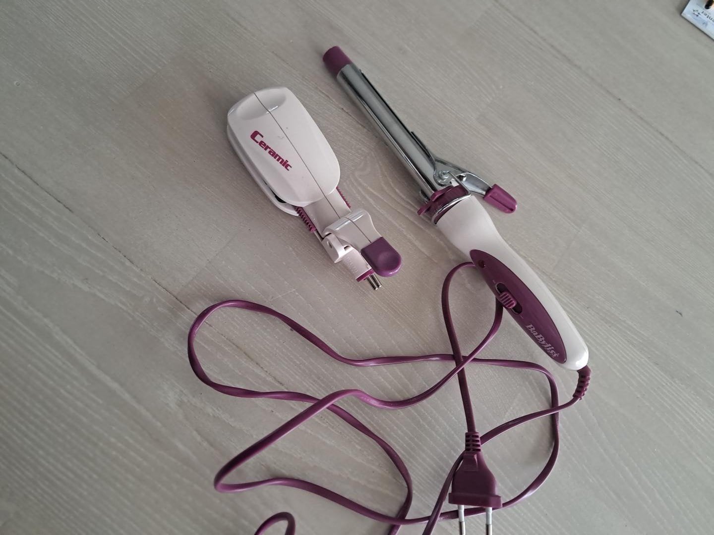 babyliss keramische Haarstyling set, Handtassen en Accessoires, Ophalen of Verzenden, Zo goed als nieuw, Krultang of Stijltang