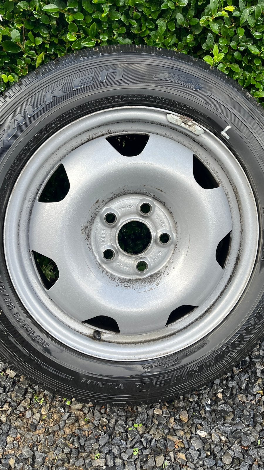 4 Jantes VW Transporteur T5-6, Pneus hiver, Véhicule utilitaire, Enlèvement, Pneu(s)